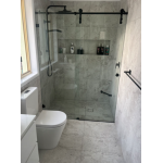 Sero-Frameless Sliding Door Wall to Wall 2 panels Set up Shower Screen 1401-1450*2000H Sero-Frameless Sliding Door Wall to Wall 2 panels Set up Shower Screen 1401-1450*2000H